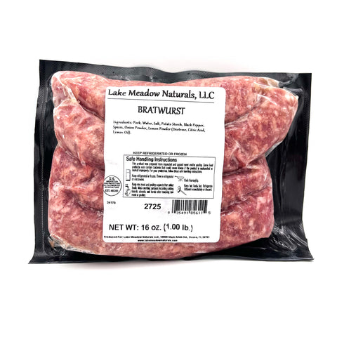Bratwurst de cerdo