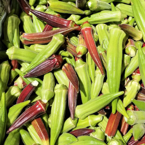Organic Bi-Color Okra - 1/2 LB - LOCAL - Fresh by 4Roots