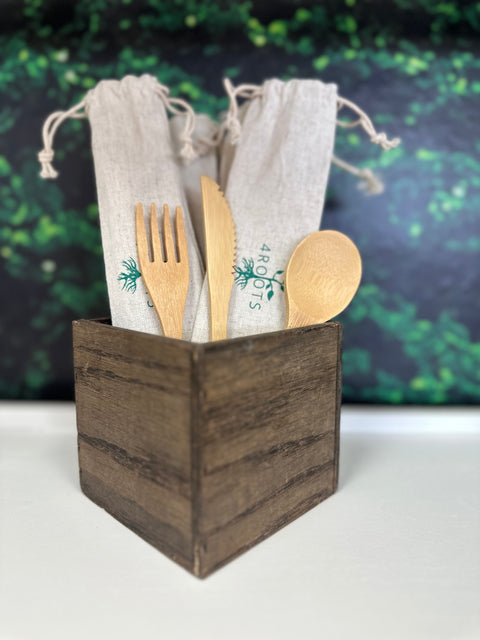 Reusable Wooden Silverware - Fresh by 4Roots