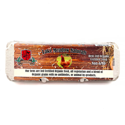 Huevos orgánicos de gallinas libres de jaula de Lake Meadow Naturals