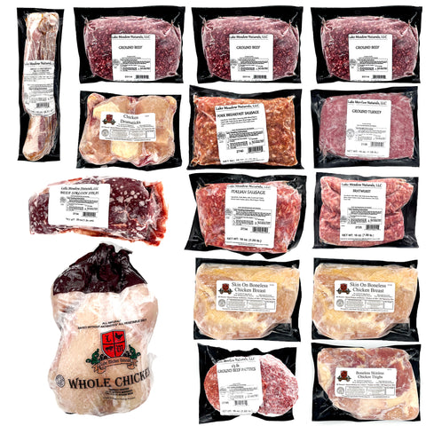 Caja de carne variada