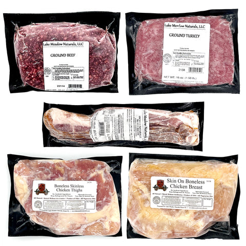 Caja de carne variada