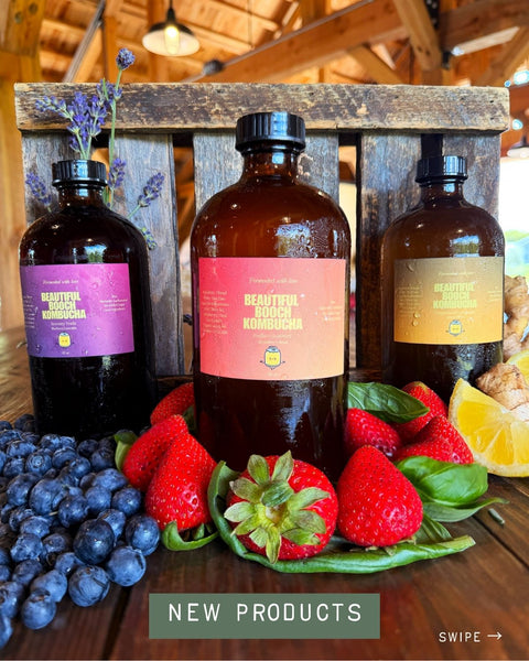 Kombucha de menta y lavanda