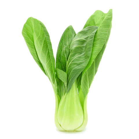 Fresh locally grown Baby Bok Choy with tender, crisp leaves, sustainably farmed.