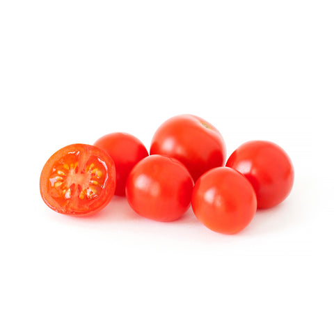 Mix of locally grown organic baby grape and cherry tomatoes in 1/2 lb pack
