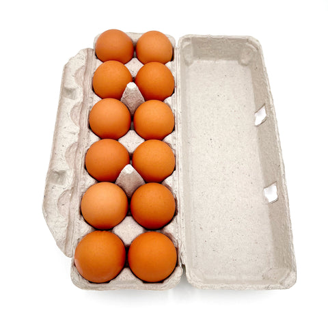 Fresh extra-large brown eggs from Lake Meadow Naturals, pasture-raised for premium quality. Rich in flavor and perfect for cooking, frying, and baking.