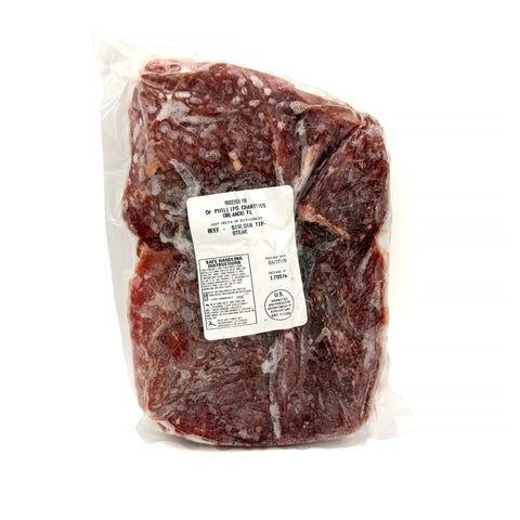 Dobby's Grand Champion Sirloin Tip Steak from Fresh by 4Roots, premium local Florida beef from the 2025 Grand Champion Steer raised by South Lake 4-H.