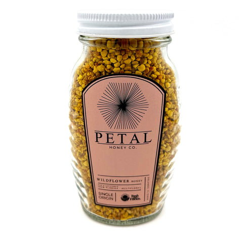 Bee Pollen Wildflower from Petal Honey Co. – Locally harvested in Florida, this natural superfood is rich in vitamins, minerals, and antioxidants. Perfect for boosting energy, supporting immune health, and adding a nutritional punch to smoothies, yogurt, or salads. Sourced from diverse wildflowers, it's a fresh and natural way to enhance wellness. Great for Floridians seeking local, sustainable products. Ideal for health-conscious consumers and those interested in natural supplements.