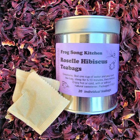 Dried Roselle Hibiscus Teabags