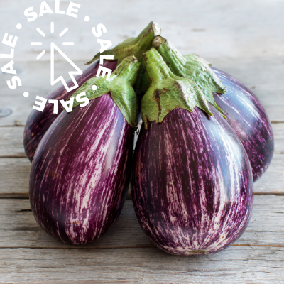 Organic Italian Eggplant - 1 LB - LOCAL